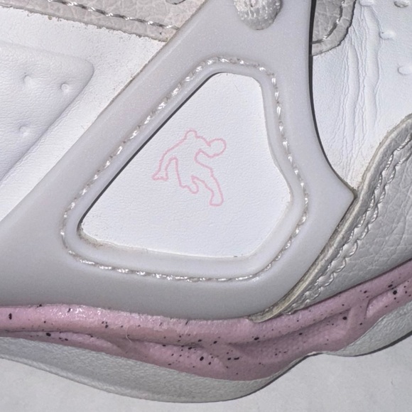 And1 big girls high-top basketball shoes, pink, gray & white - Picture 8 of 9